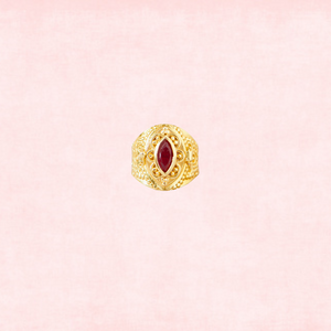 Garnet Poison Ring