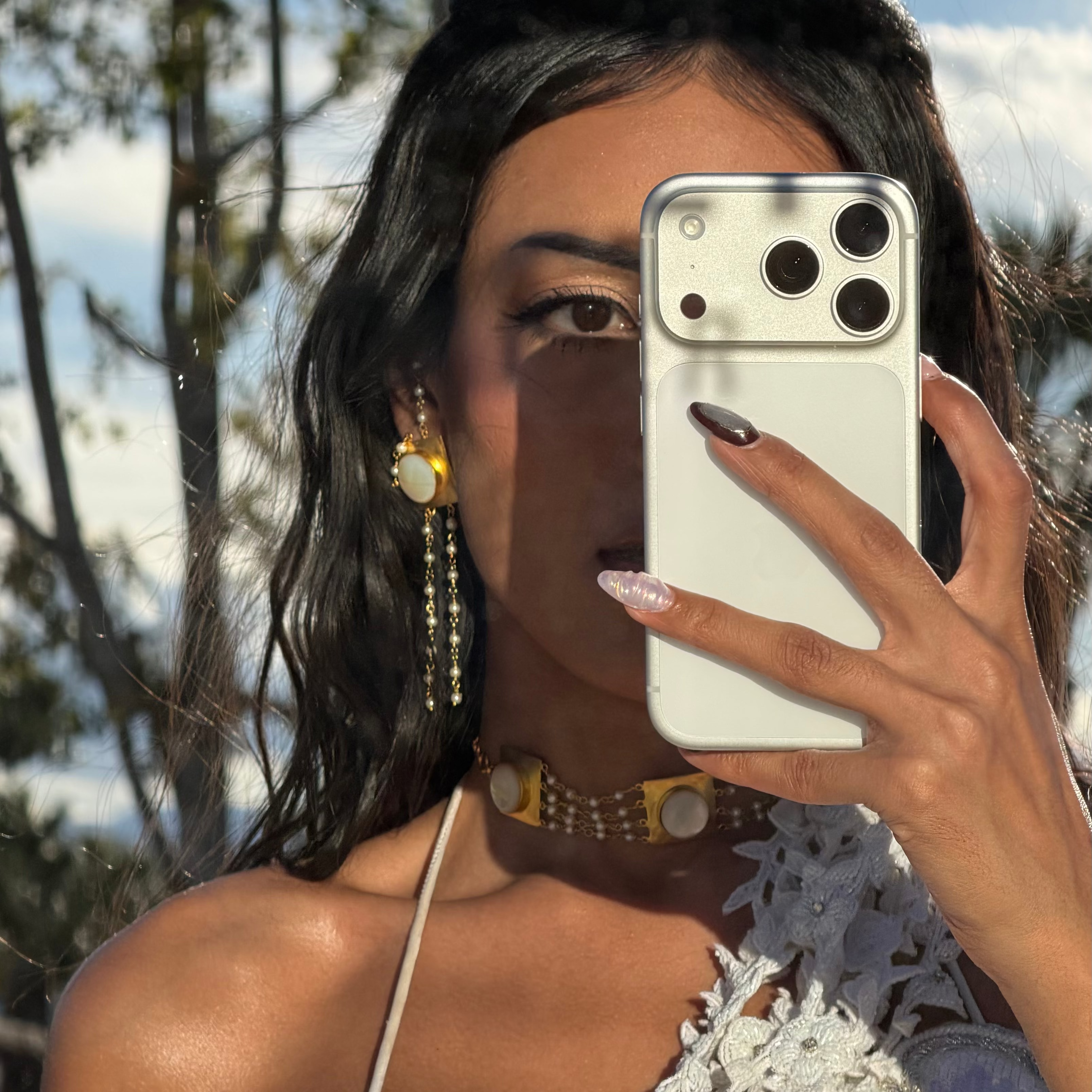 Mother Of Pearl Earrings
