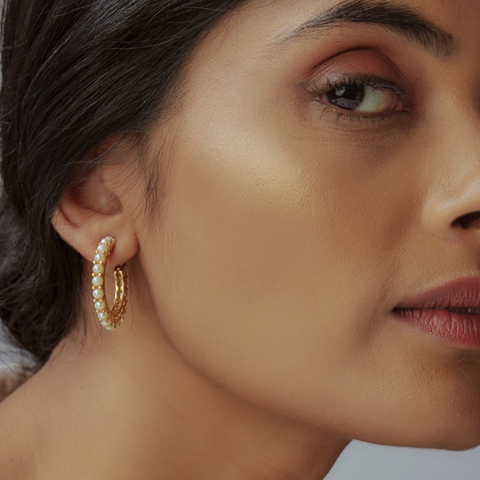 Pearl Hoops