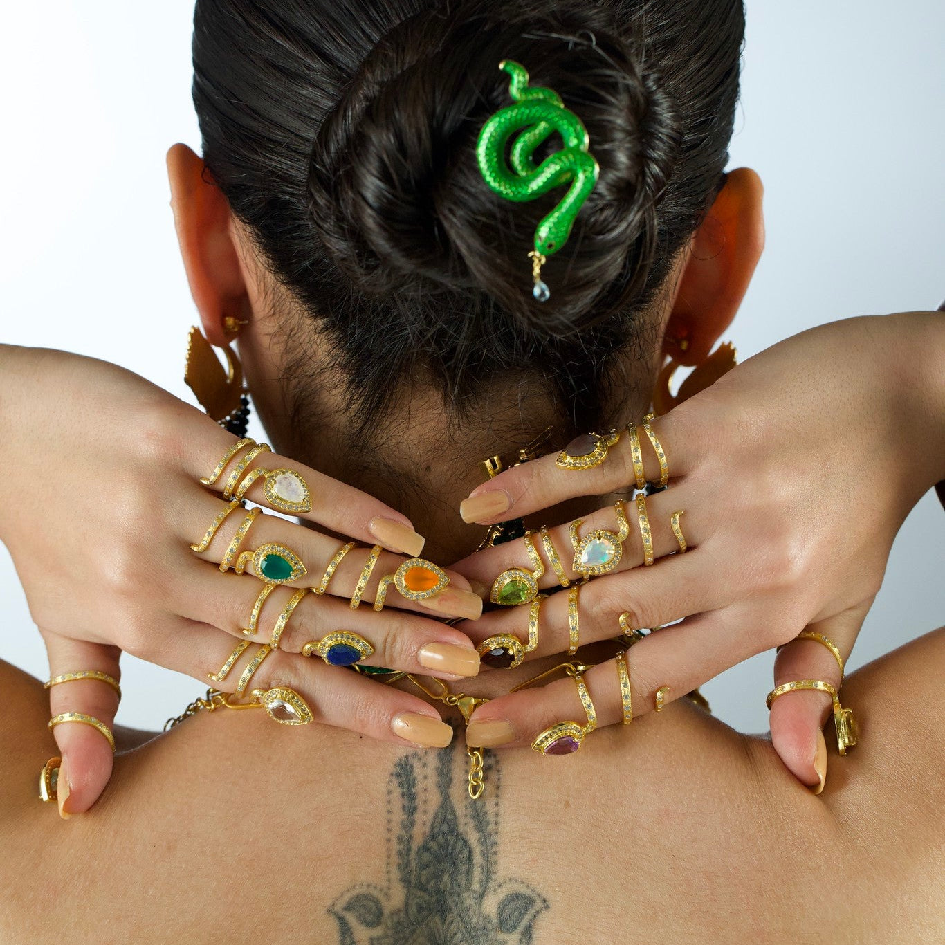 Gilded Coil Birthstone Ring