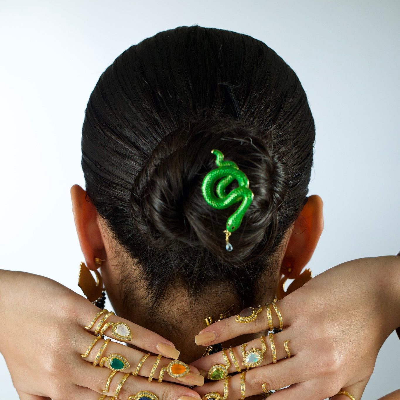 Green snake Brooch