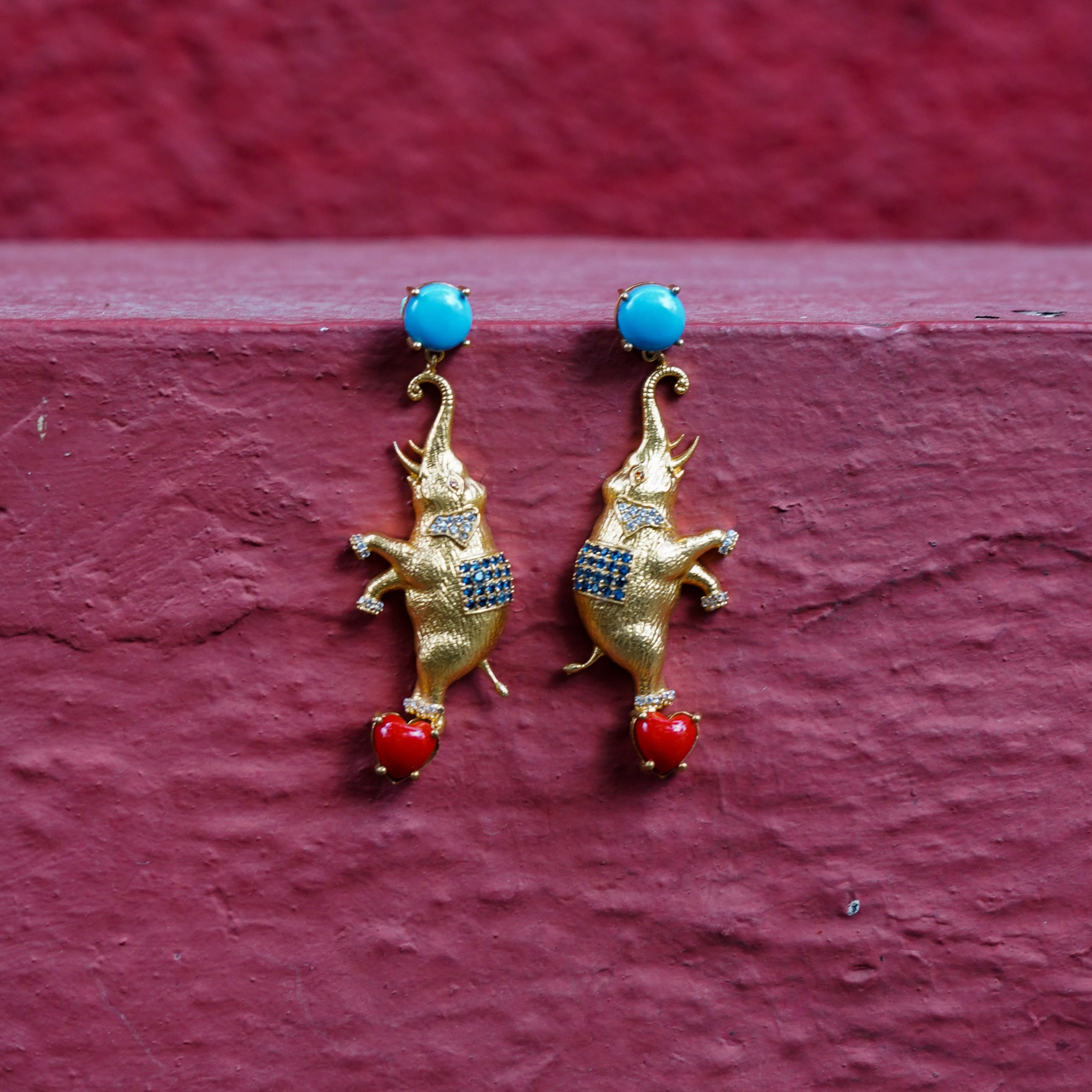 Circus Elephant Earrings