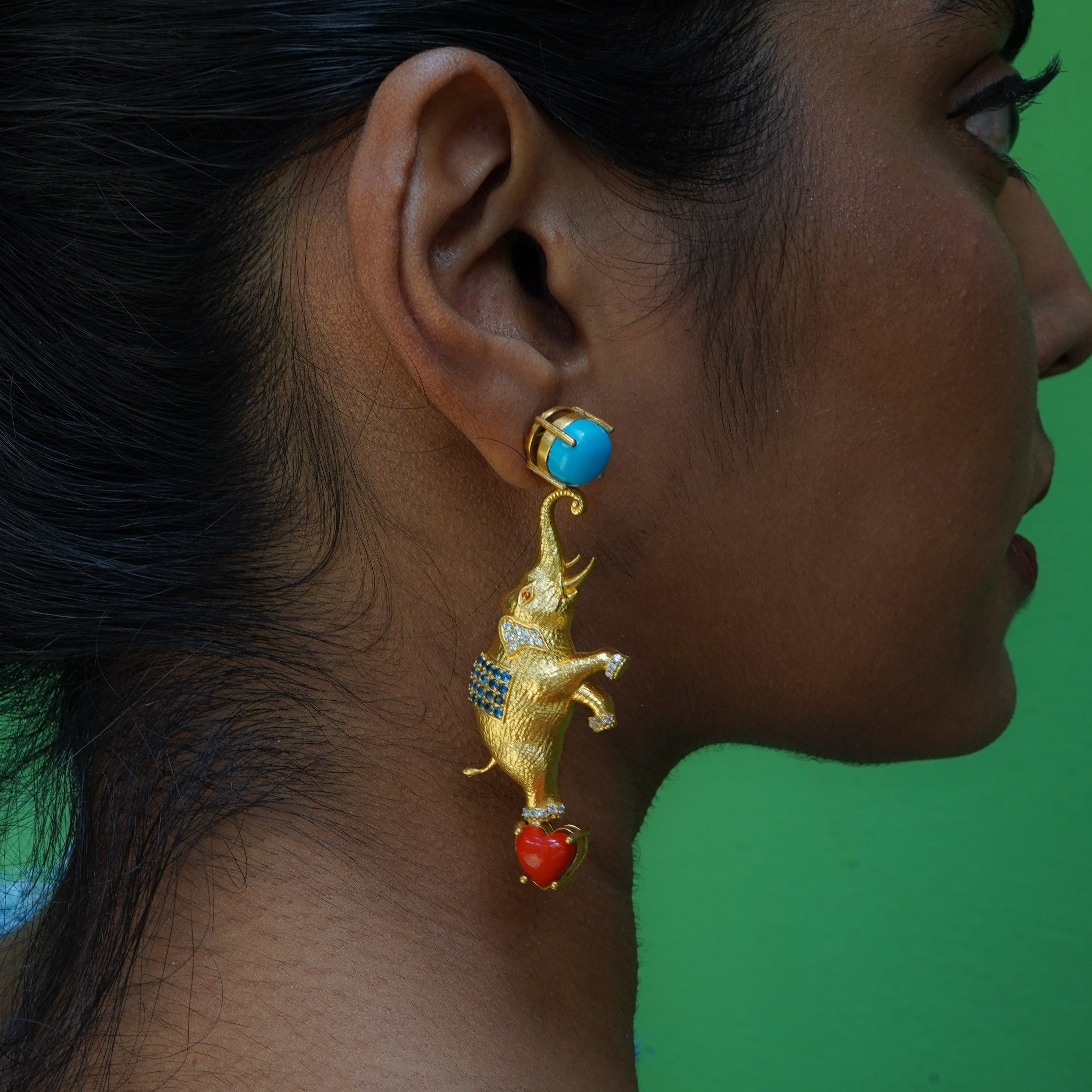 Circus Elephant Earrings
