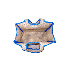 Load image into Gallery viewer, IMMIGRANT Embroidered Raffia Tote