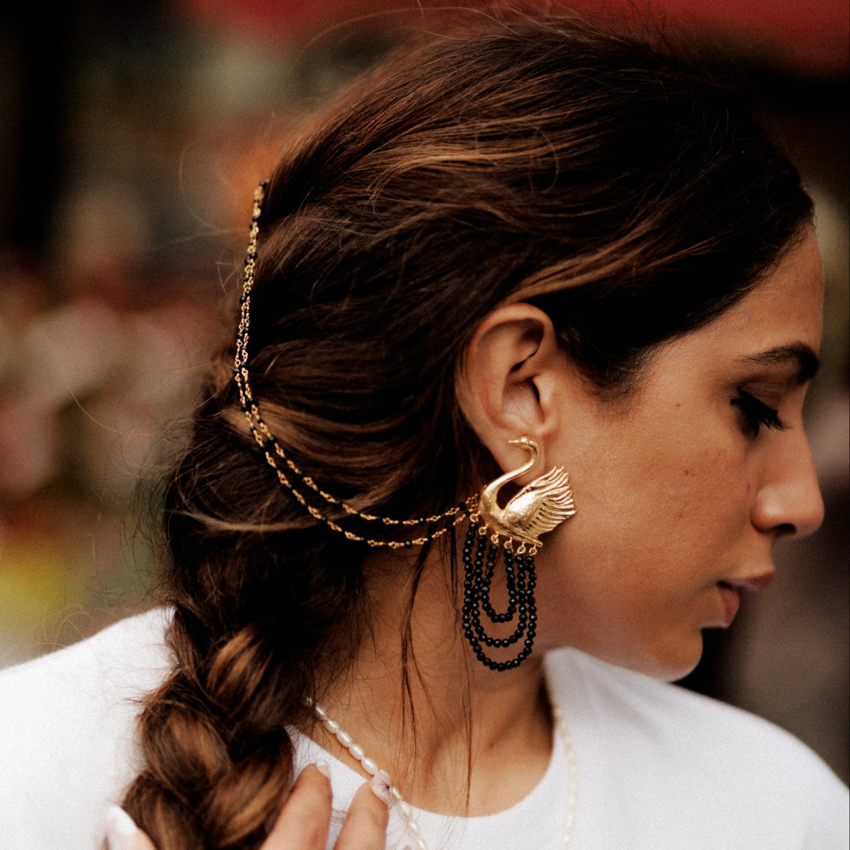 Swan Earrings Repeat