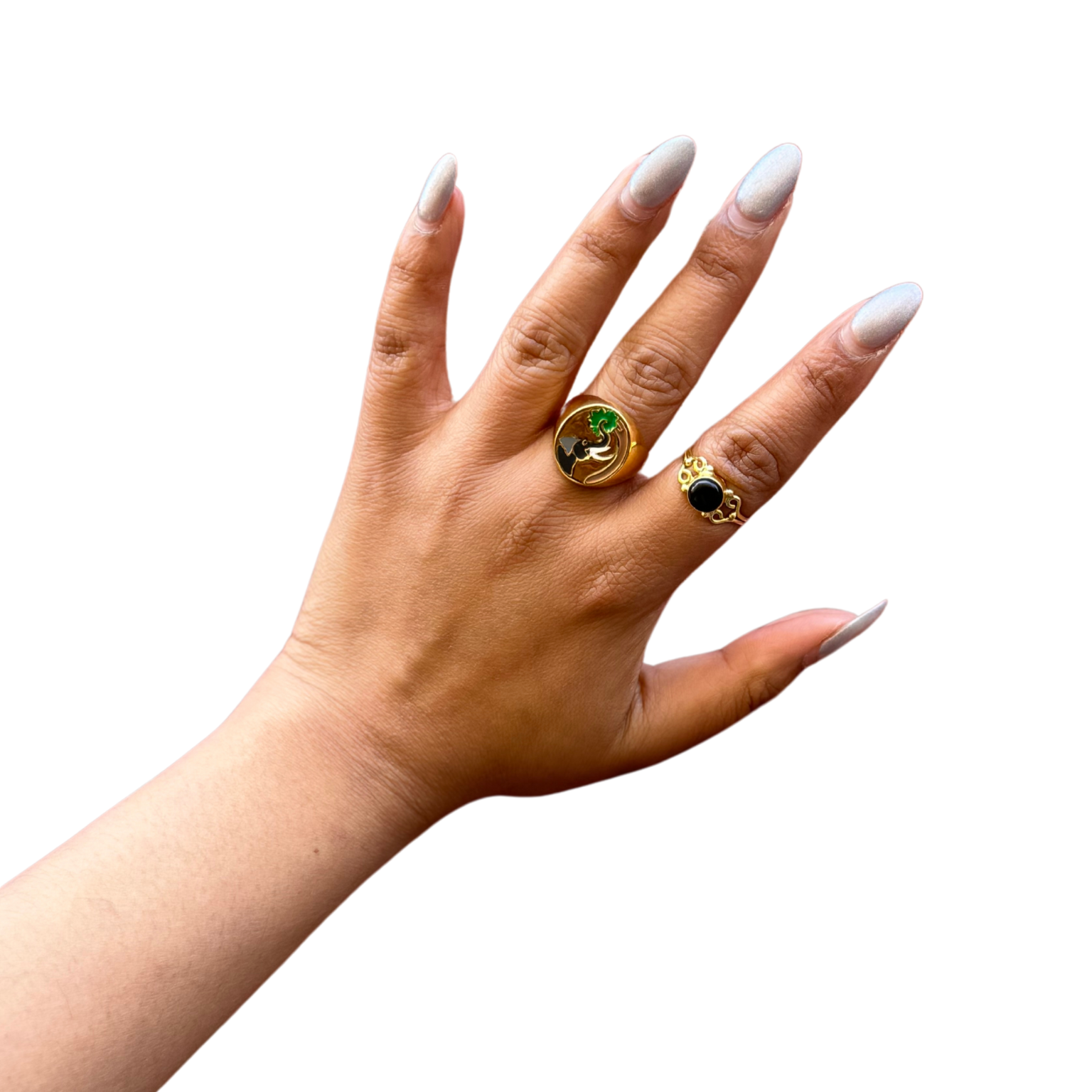 Elephant Enamel Ring