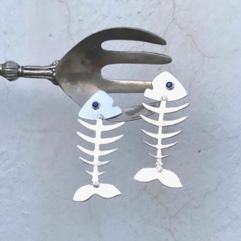 Maalicious X Oonth Skeletal Fish Earring